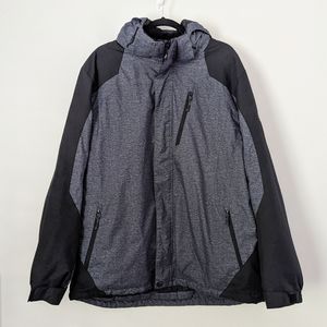 Zeroxposur Gray & Black Zip Up Insulated Winter Jacket Mens XXL